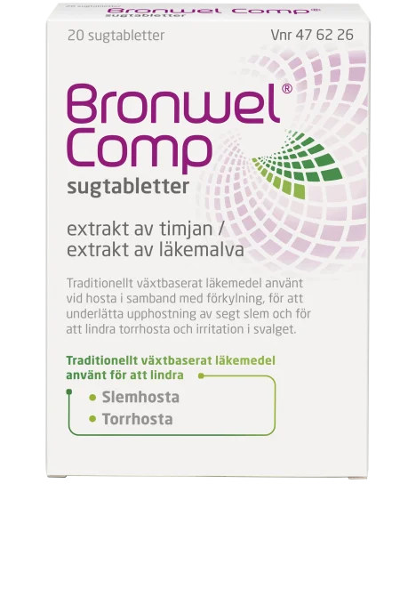 Bronwel Comp Sugtabletter 20 st Bronwel
