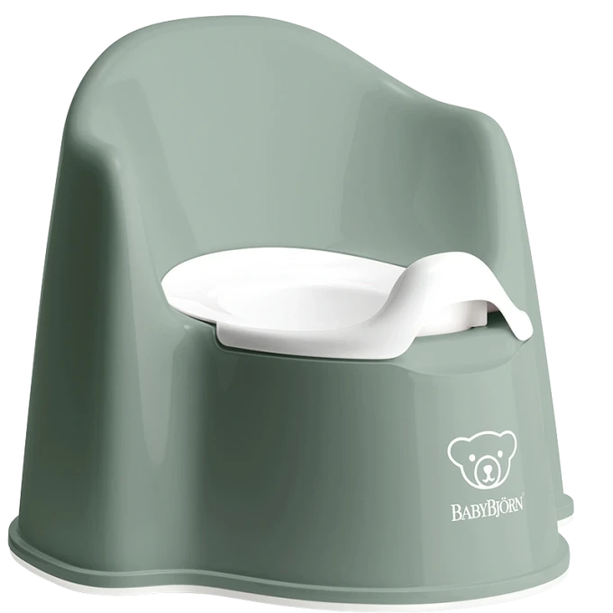 BabyBjörn Pottstol Grågrön/Vit Babybjörn