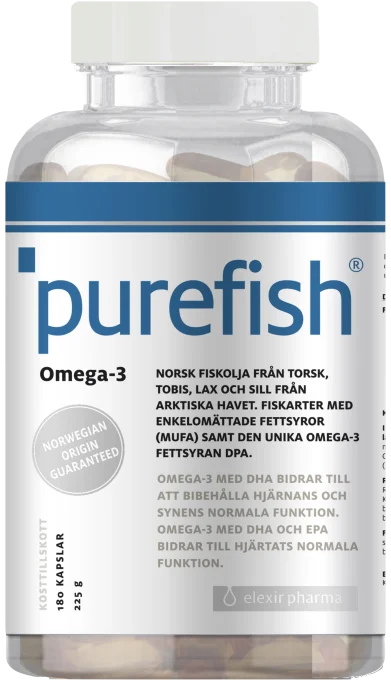 Elexir Pharma Purefish Omega-3 180 kapslar Elexir Pharma