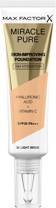 Max Factor Miracle Pure Foundation 32 Light Beige Max Factor
