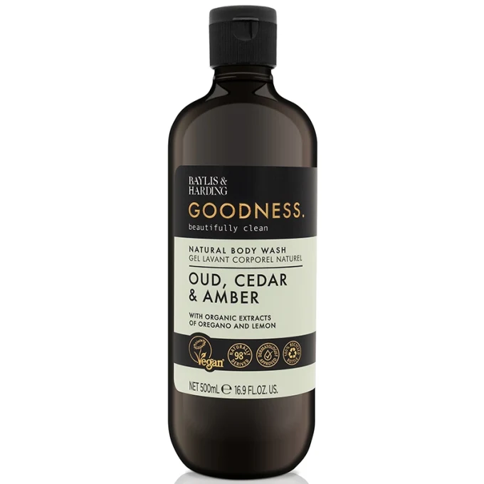 Baylis & Harding Goodness Oud, Cedar & Amber Body Wash 500 ml Baylis & Harding