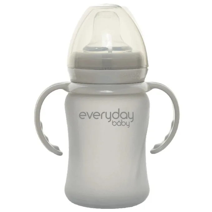 Everyday Baby Pipmugg Glas Healthy + Quiet Grey Everyday Baby