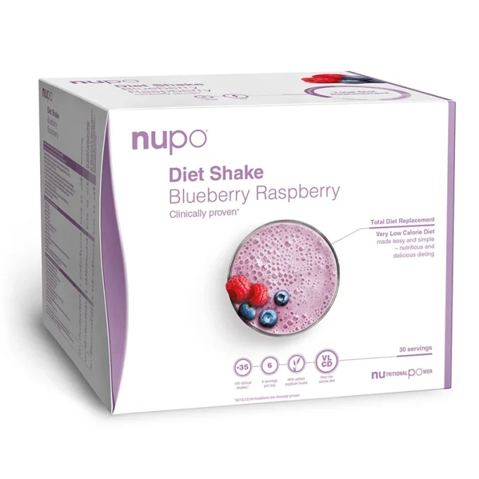 Nupo Diet Shake Value Pack Blueberry Raspberry 30 port. Nupo