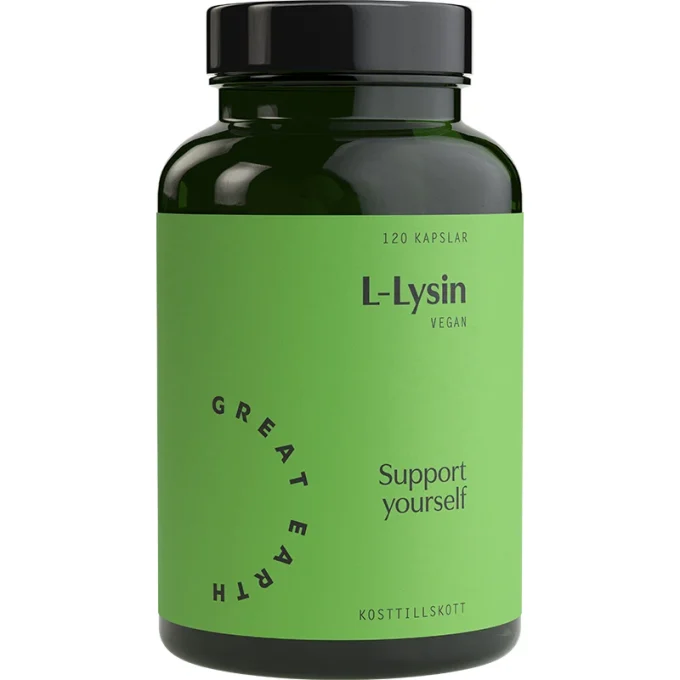 Great Earth L-Lysine 120 kapslar Great Earth
