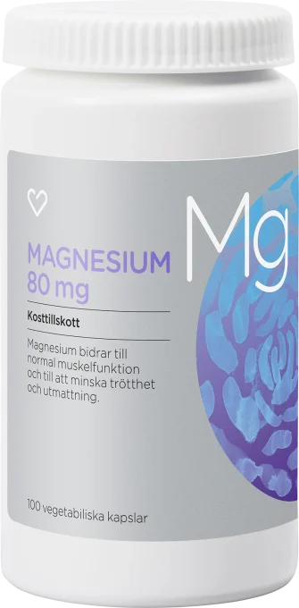 Hjärtats Magnesium 80 mg Kapsel 100 st Hjärtats