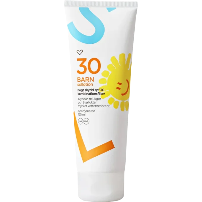Hjärtats Sollotion Barn SPF30 Oparfymerad 125 ml Hjärtats
