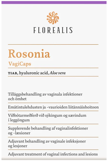 Florealis Rosonia VagiCaps Vaginala kapslar 10 st Florealis