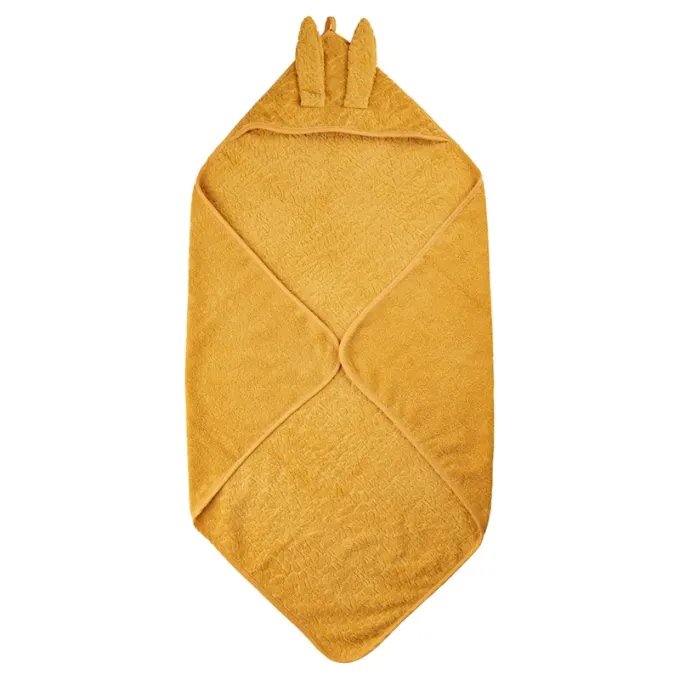 Pippi Organic Hooded Towel Mineral Yellow Pippi