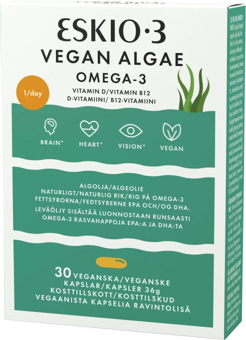 Eskio-3 Vegan Algae kapsel 30 st Eskio-3