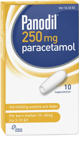 Panodil suppositorium 250 mg 10 st Panodil