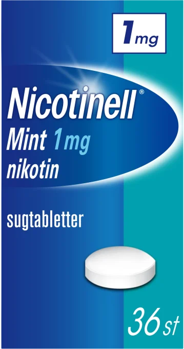 Nicotinell Mint komprimerad sugtablett 1 mg 36 st Nicotinell