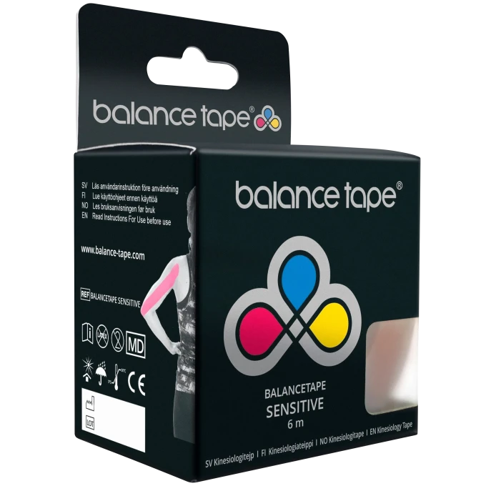 Hegu Kinesiologitejp Balance Sensitive Beige Rulle 5cm x 6m Hegu