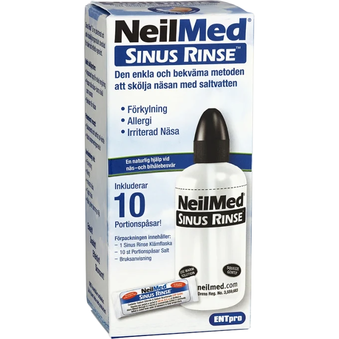 NeilMed Sinus Rinse Nässköljare med 10 saltpåsar NeilMed