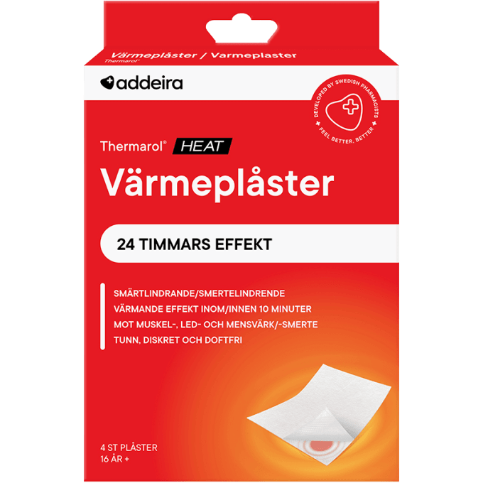 Addeira Thermarol Smärtlindrande Värmeplåster 4 st Addeira