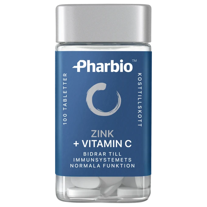 Pharbio Zink + Vitamin C 100 st Pharbio