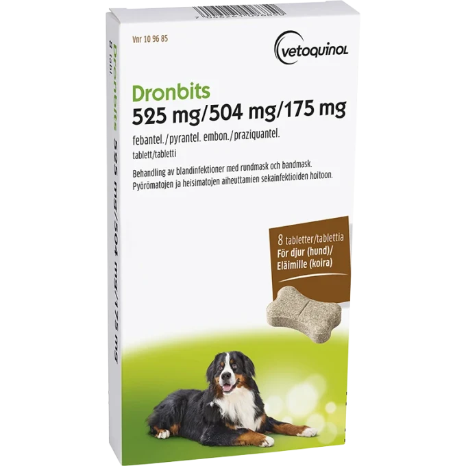 Dronbits tablett 525 mg/504 mg/175 mg 8 st Drontal