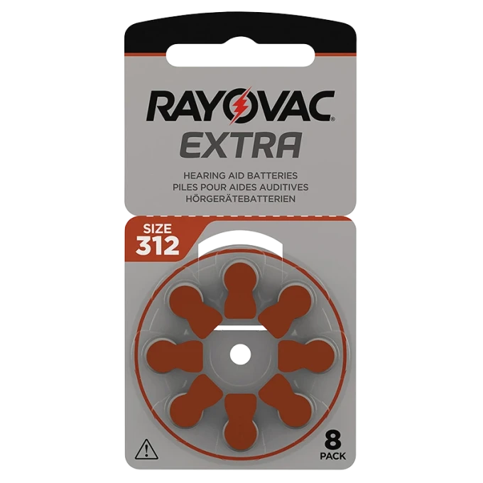 Rayovac Extra Hörapparatsbatterier 312 Brun 8st Rayovac