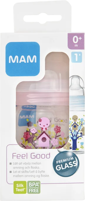 MAM Feel Good nappflaska glas 170 ml Mam