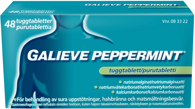 Galieve Peppermint tuggtablett 48 st Galieve