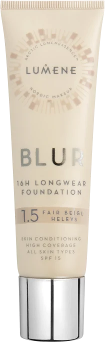 Lumene Blur 16h Longwear Foundation SPF 15, 30 ml Fair Beige Lumene