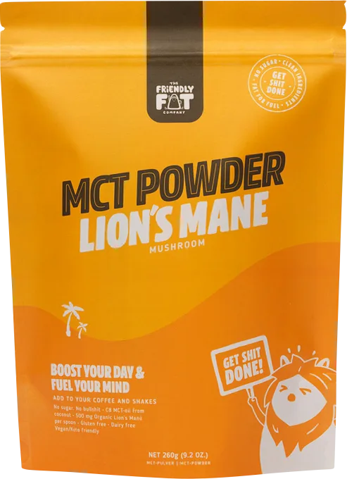 The Friendly Fat Company MCT-pulver Lion's Mane 260 g The friendly fat company