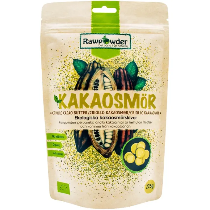 Rawpowder Kakaosmör 225 g Rawpowder