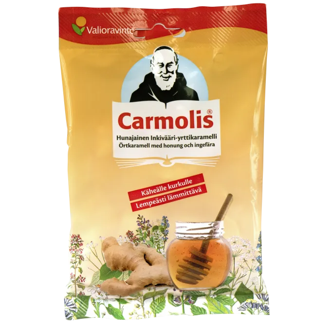 Carmolis Halskaramell Ingefära med Honung 75 g Carmolis