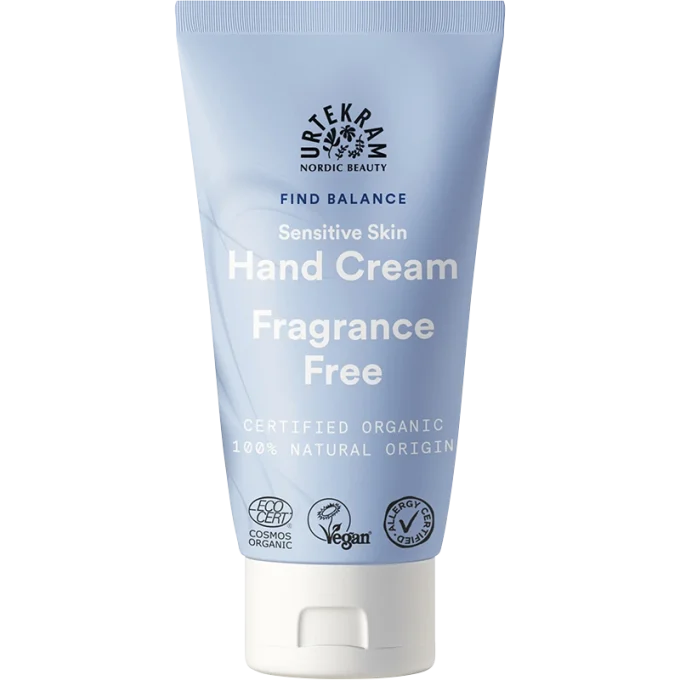 Urtekram Find Balance Fragrance Free Hand Cream 75 ml Urtekram