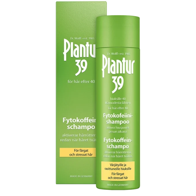 Plantur 39 Fytokoffein Schampo 250 ml färgat/slitet hår Plantur