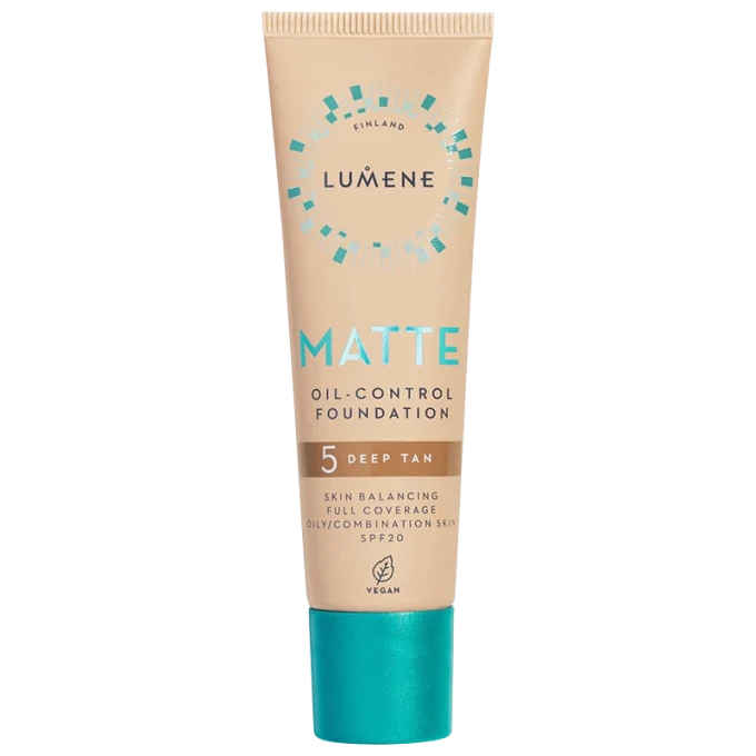Lumene Matte Oil-Control Foundation SPF 20 30 ml 5 Deep Tan Lumene