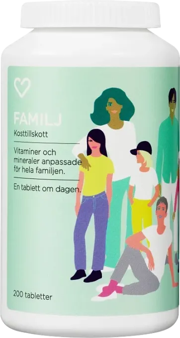 Hjärtats Multivitamin Familj 200 st Hjärtats