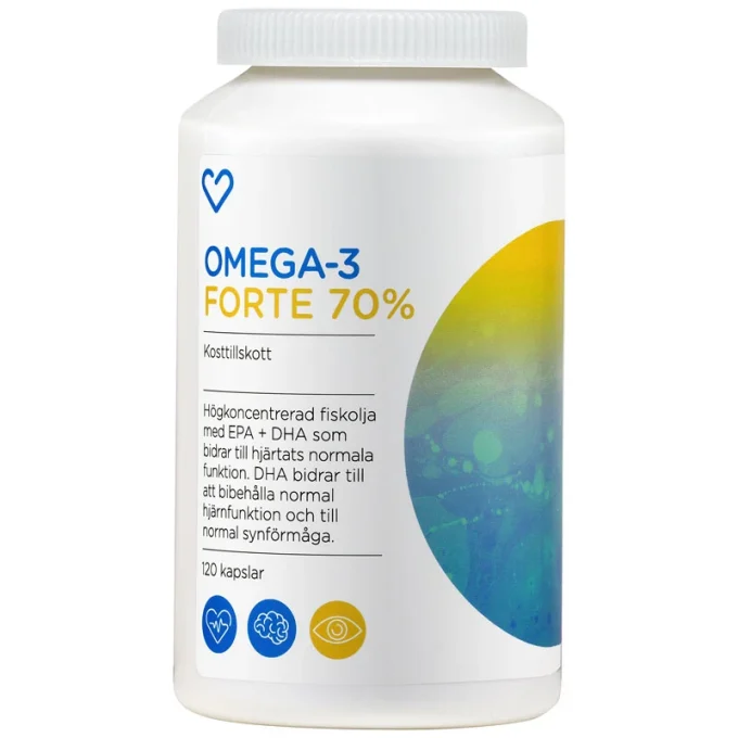 Hjärtats Omega-3 Forte 120 st Hjärtats