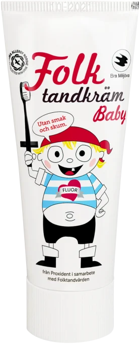 Folktandkräm Baby Utan smak och skum 50 ml Folktandkräm