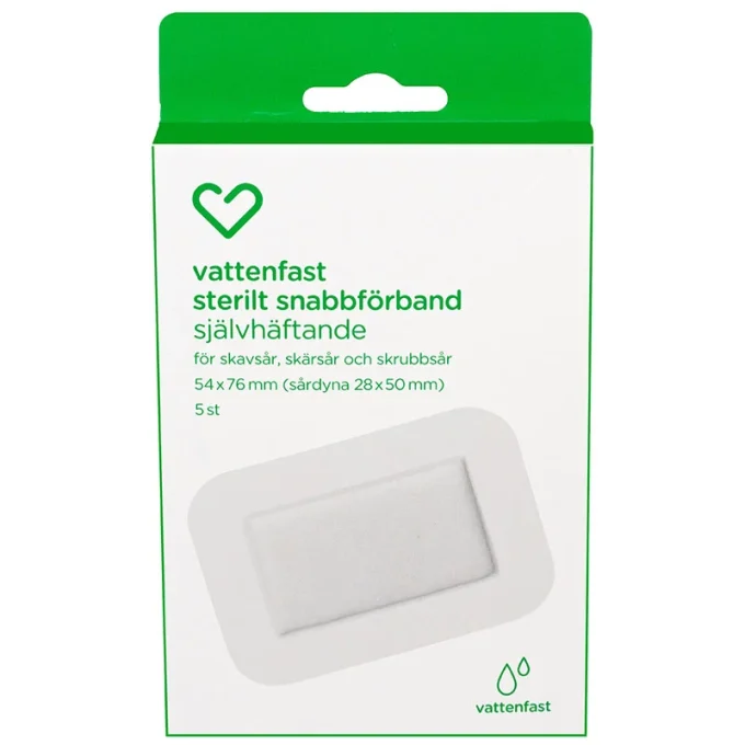 Hjärtats Sterilt Snabbförband Vattenfast 5 st Hjärtats