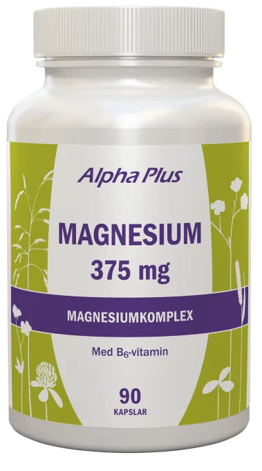 Alpha Plus Magnesium 375 mg 90 kapslar Alpha Plus