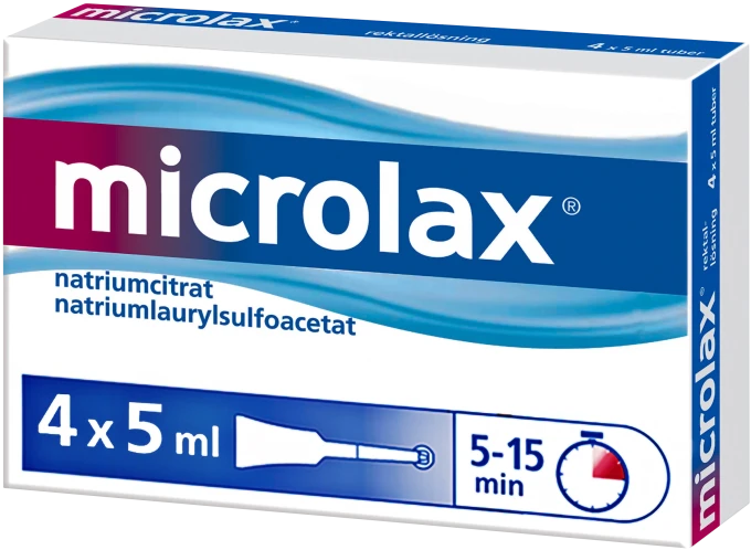 Microlax rektallösning tub 4x5 ml Microlax