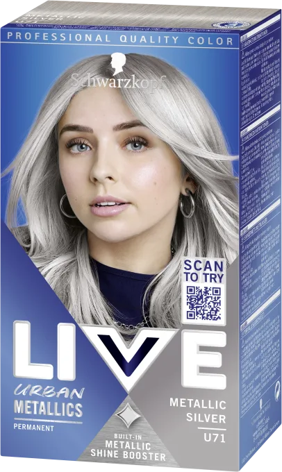 Schwarzkopf Live Intense Color Hårfärg U71 Metallic Silver Schwarzkopf