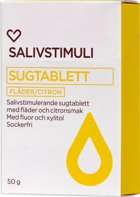 Hjärtats salivstimulerande Sugtablett Fläder/Citron 50 g Hjärtats