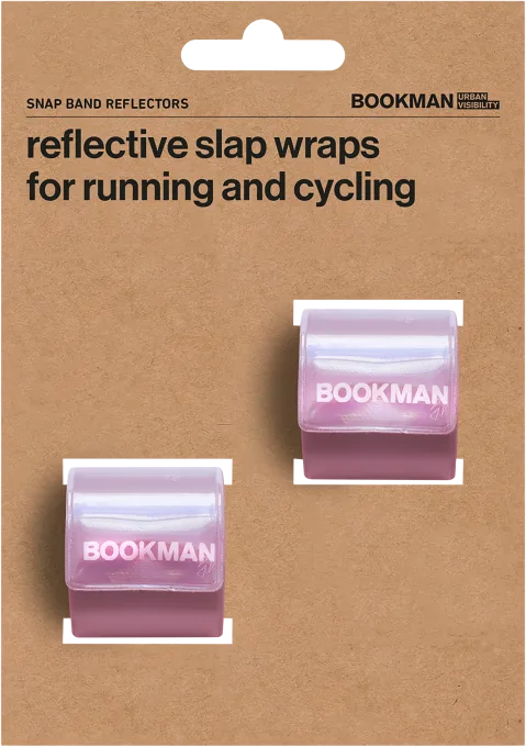 Bookman Snap Band Reflectors Pink 2-pack Bookman