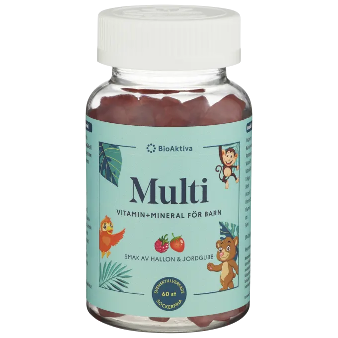 Bioaktiva Multi Vitamin+Mineral för Barn 60 st Bioaktiva