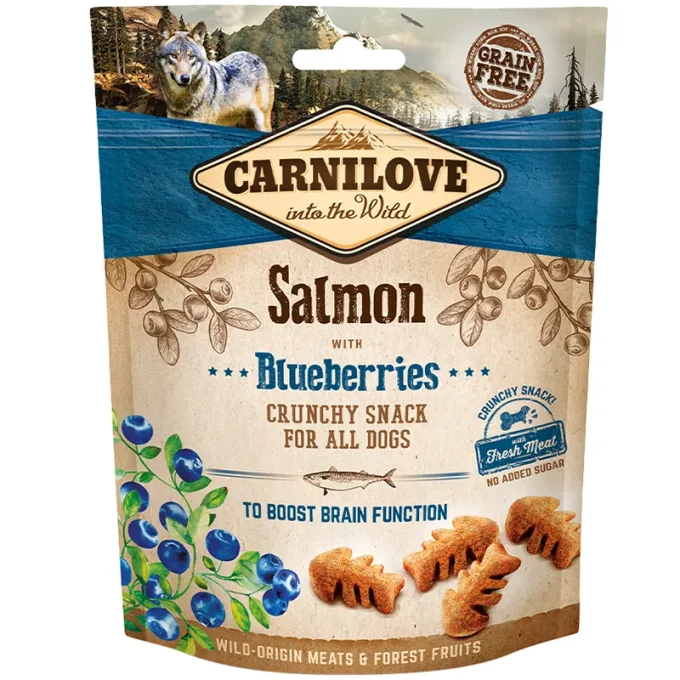 Carnilove Dog Crunchy Snack Salmon Blueberry 200 g Carnilove