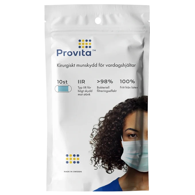 Provita Medical Munskydd IIR 10 st Blå Provita