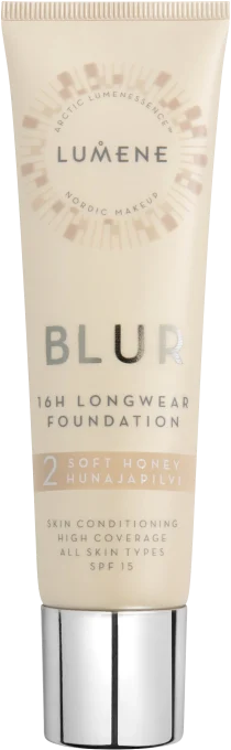 Lumene Blur 16h Longwear Foundation SPF 15, 30 ml Soft Honey Lumene