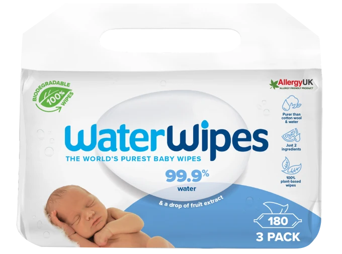 WaterWipes Biodegradable BabyWipes 3x60 st WaterWipes