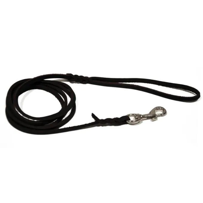 Dogman Koppel Läder Svart  6 mm x 180 cm Dogman