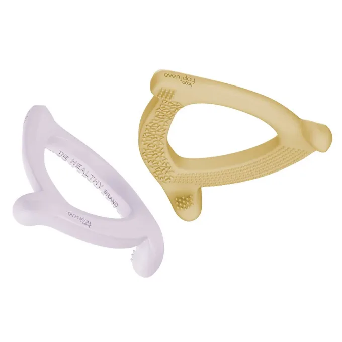 Everyday Baby Bitring Silikon Mix Light Lavender/Soft Yellow 2-pack Everyday Baby