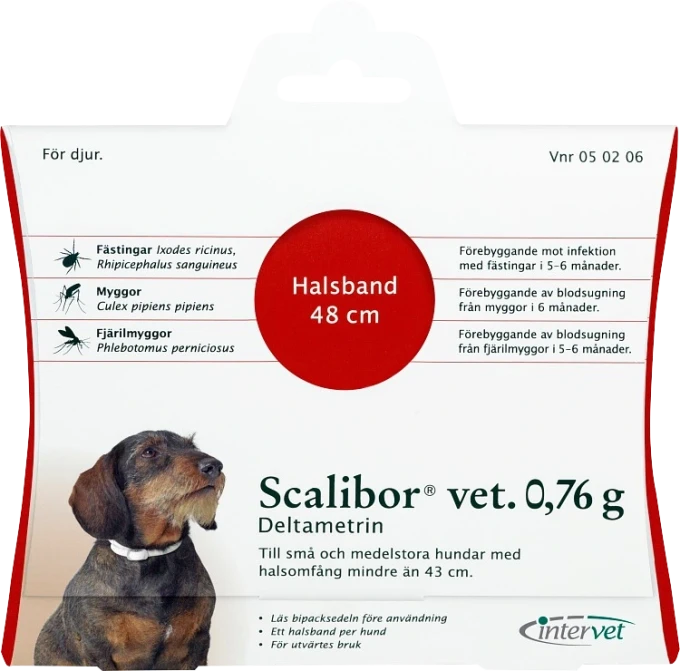 Scalibor vet. hundhalsband 0,76 g 48 cm Scalibor
