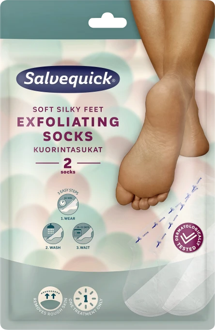 Salvequick Exfoliant Socks 1 par Salvequick