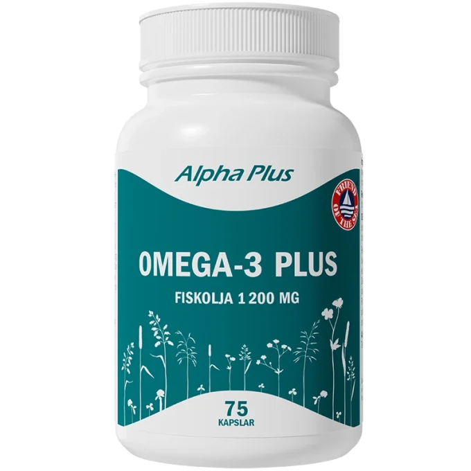 Alpha Plus Omega-3 Plus 75 kapslar Alpha Plus