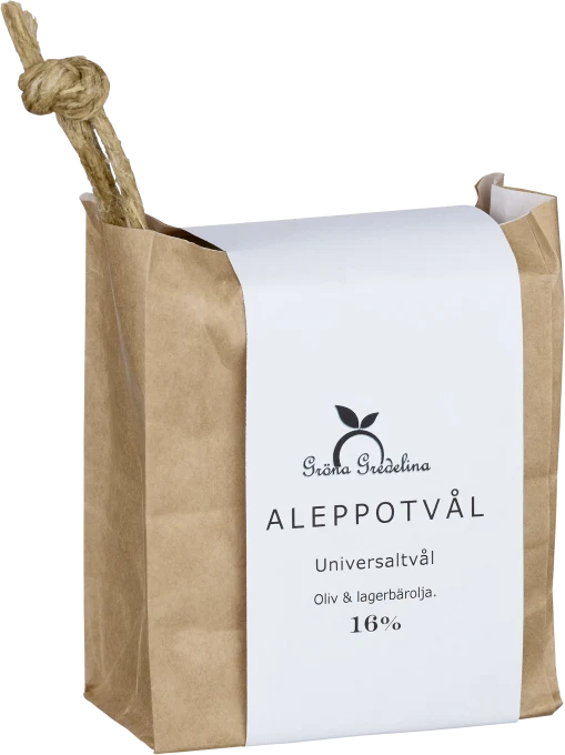 Gröna Gredelina Aleppotvål 16% Gröna gredelina